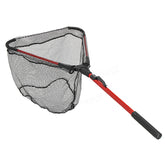 32" 80 cm uttrekkbar aluminiumslegering Enkelt trekantet ultralett sammenleggbart håndtak Fiskelandingsnett FN003